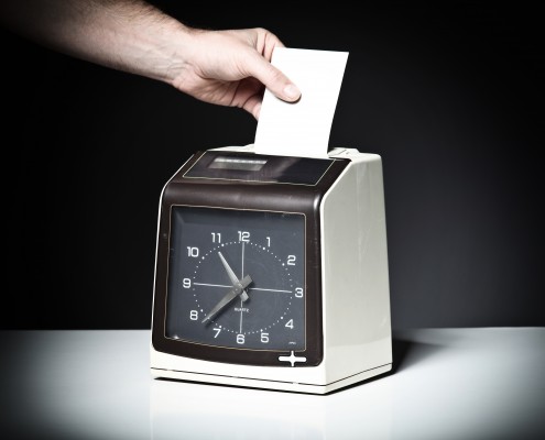 image of vintage check clock